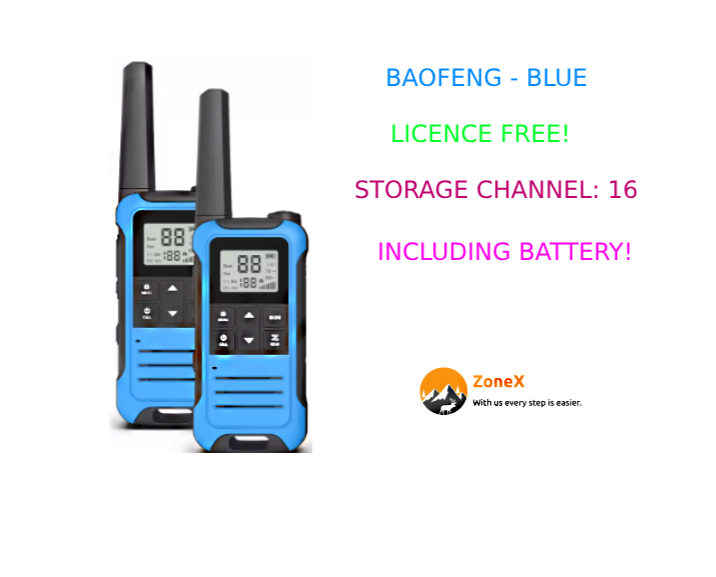 2pcs Baofeng Walkie Talkie PMR FRS - Long Range Rechargable Two Way