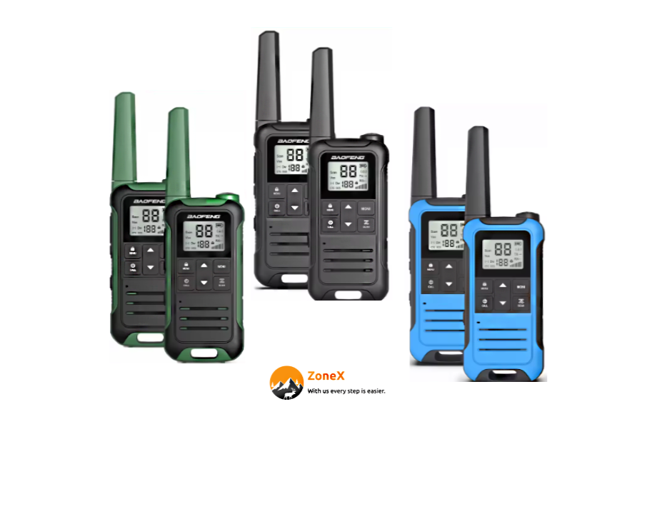 2pcs Baofeng Walkie Talkie PMR FRS - Long Range Rechargable Two Way