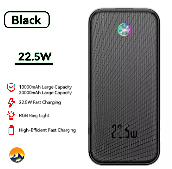 Power Bank QC PD 3.0 Fast Charge Portable 35W/22.5W 10K-20K-30K mAh