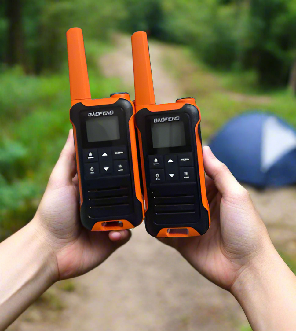 2pcs Baofeng Walkie Talkie PMR FRS - Long Range Rechargable Two Way